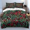 Geometric pattern collage design art Bedding Set for Kids Luxury Gift 3pcs Digital Print Comforter Set Soft Comfortable