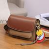 Leopard print leather women's bag generation wide shoulder strap design single shoulder messenger bag niche commuter mailman bag