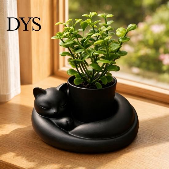 Art Collectible Planter 3D Printed Succulents Planter, Creative Mini Flower Pot with Artistic Sculptural Design, Tabletop Decorative Small Desk Decor