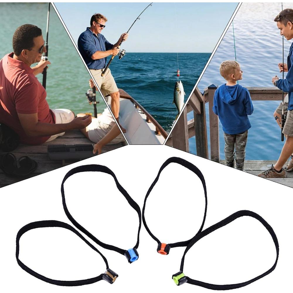 Fishing Reel Belt, Fishing Equipment Threading Device, 4-piece Portable Elastic Small Tool Threading Device Wire Lead
