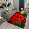 Multicolor Rose Flower Carpet for Lovers Bedroom Decor Rugs Living Room Carpet Kitchen Bedroom Door Entrance Non-slip Carpets