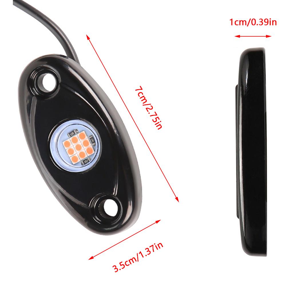 1 Pair Yellow White Led Mini Underbody Lights Off Road 9W Suitable for Most Types of Cars Such As Sedan SUV Trucks etc
