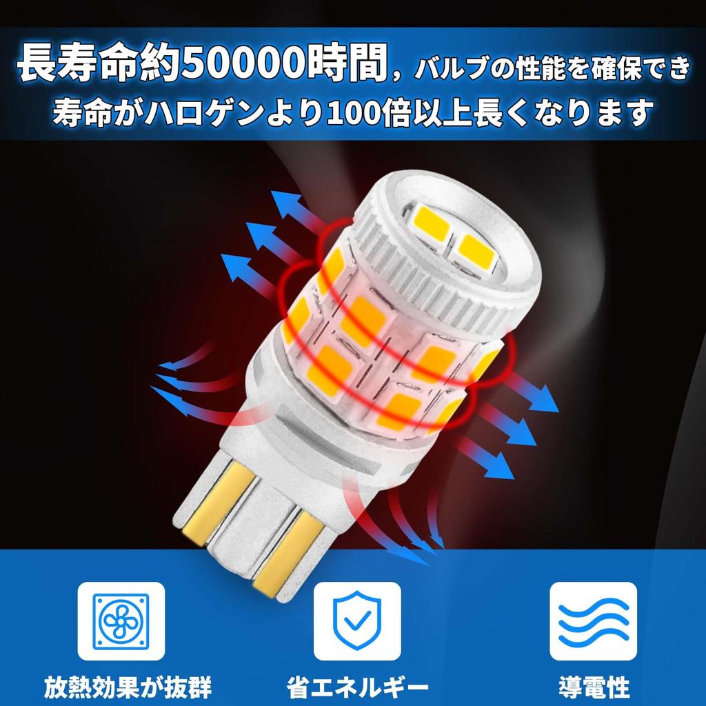 NEIFILES T10 Super 4 380Lm Vehicle Inspection 2835 LED Chip for Car Lamps LEDs, Bright, White, LEDs, Built-in Canceller, LEDs, T10, Compliant, 16-LED,