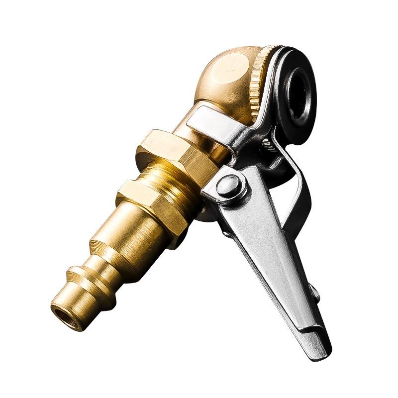 

Closed Ball Tire 1/4inch FNPT Durable Closed Flow Tire Inflator Air Car Tire Air Chuck Inflator Pump Valve Connector