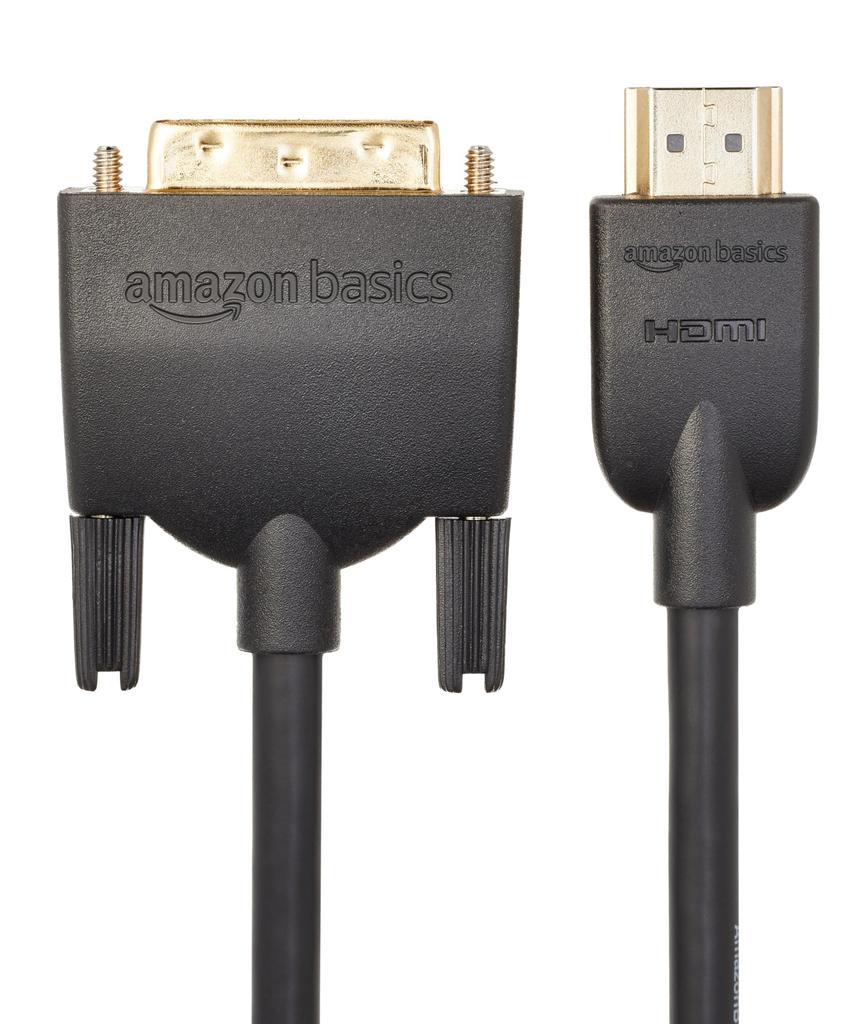 Amazon Basic HDMI A zu DVI Konvertierung Hoch 10er-Pack A Stecker zu DVI Schwarz (Männlich) Kabel, Bidirektional, Geschwindigkeit, 0,9m, (Typ 24-Pin Stecker), 1080P,