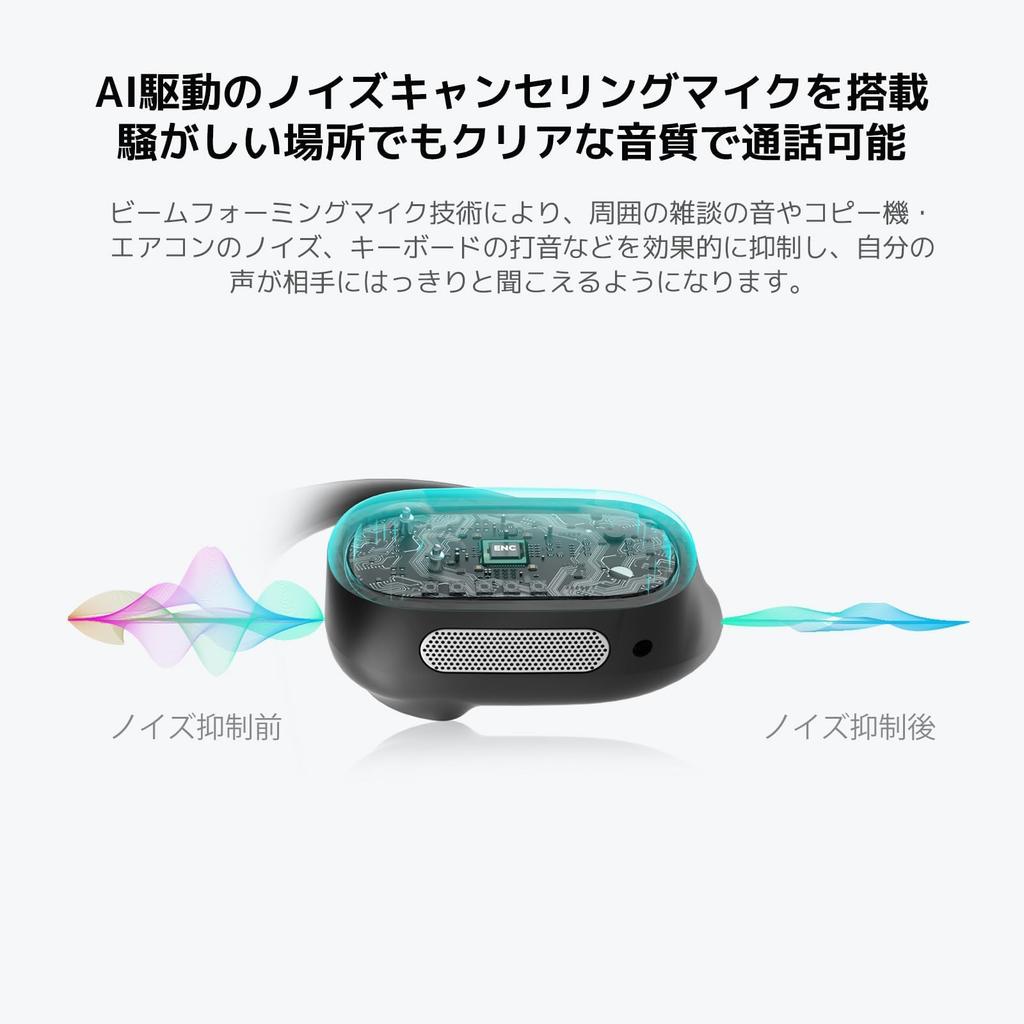 Nearity MemPod Fit 2 Wireless with Bluetooth Compatible with Smartphones and PCs Includes Earbuds and Charging Charging 45 Hours of Continuous Fast