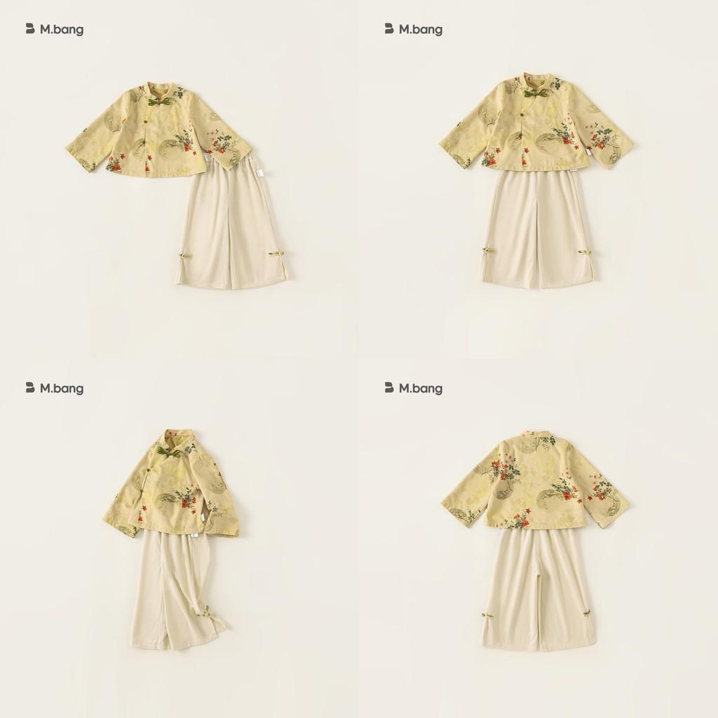 Girl Costume Twopiece Set With Floral Pattern For Children