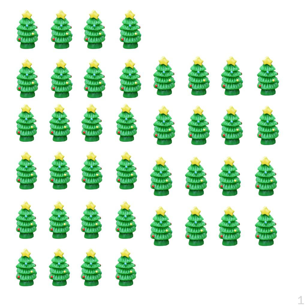 

40 шт. микропейзаж из смолы бонсай сказочный садовый декор рождественские елки