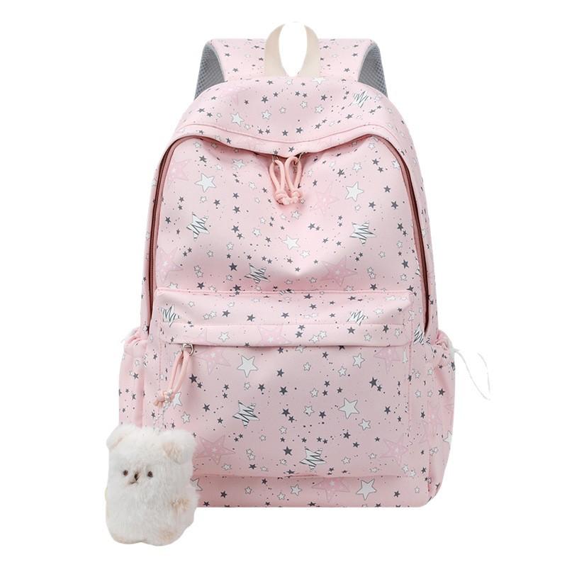 Schoolbag wholesale student schoolbag girl star printing Korean version niche ins backpack Mori college student computer bag male