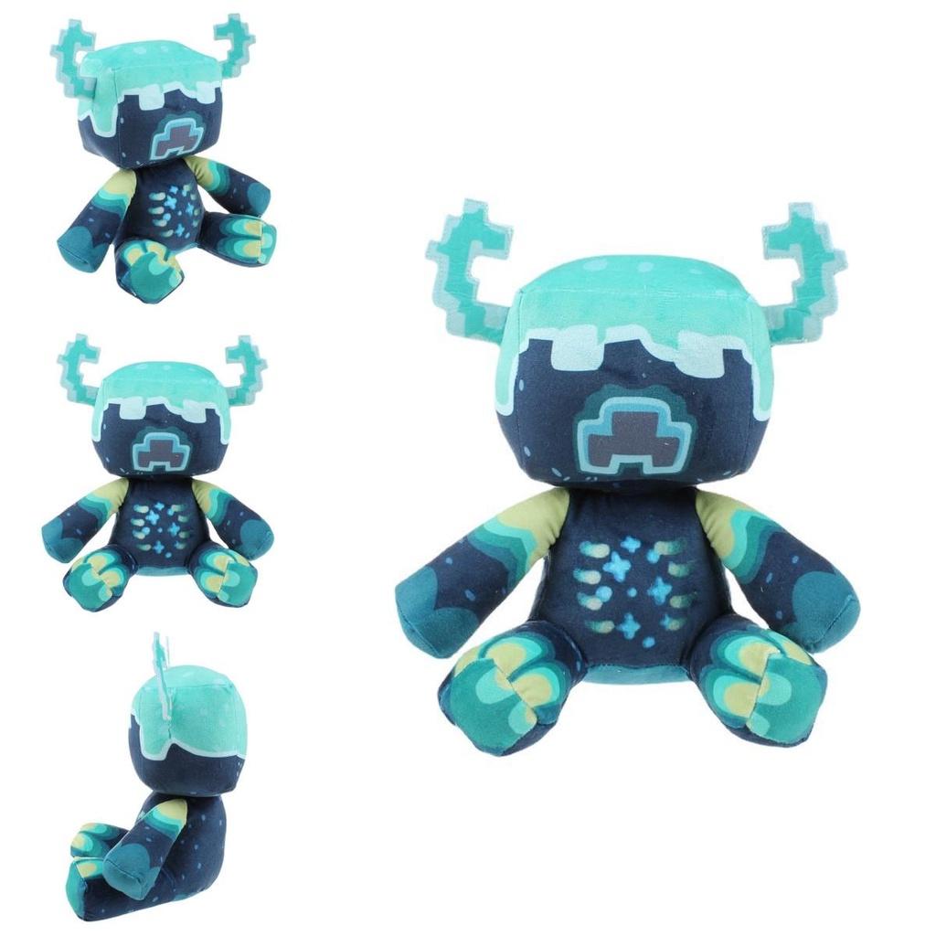 Minecraft Warden Plush Stuffed Animal Soft Pixel Doll Children Gift Toy 25cm