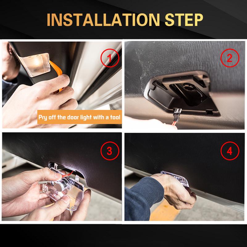 2X For Mazda 6 Atenza 2014 2015 2016 LED Car Door Welcome Light Bulbs Decoration Courtesy Ghost Shadow Warning Lamp Accessories