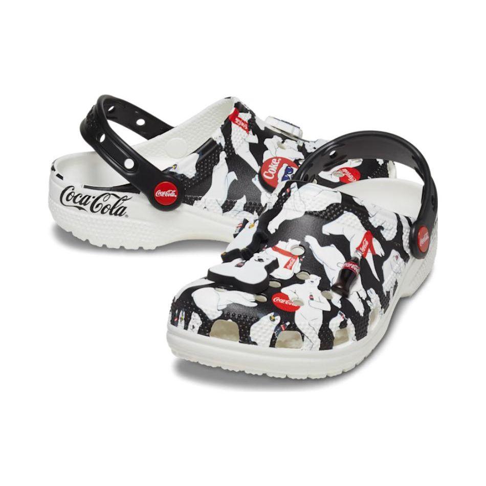 Coca-Cola x Crocs Classic Clog Biely medveď Unisex tenisky Čierna Biela Červená 209314-100
