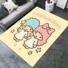 Office Rug Little Twin Stars, Anime Characters Anti-Slip Rug, Machine Washable for Living Room, Bedroom, Office, Multiple Sizes, Bedroom Mat, Decorati