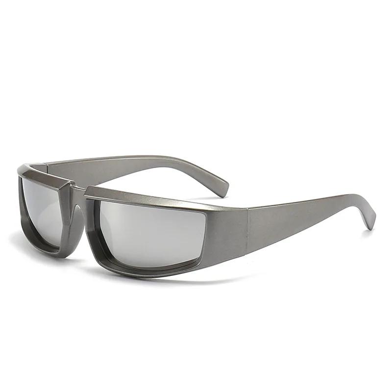 Future Tech Sunglasses Personalized Concave Design Cool Punk Style Gafas De Sol Mujer UV Protection Trendy Eyewear