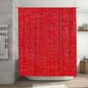 Red White Polka Dot Shower Curtain Waterproof Bath Decor Customizable Size Modern Bathroom Accessories For Home Decoration
