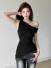 2025 Trendy Women's One-Shoulder Clavicle T-shirt - Versatile Summer Top