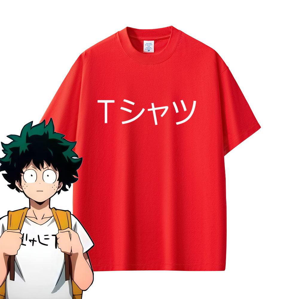 

Anime My Hero Academia Midoriya Izuku Same Style Print T Shirt Unisex Women Unisexga Fashion Vintage T-shirts Deku Cosplay Streetwear S