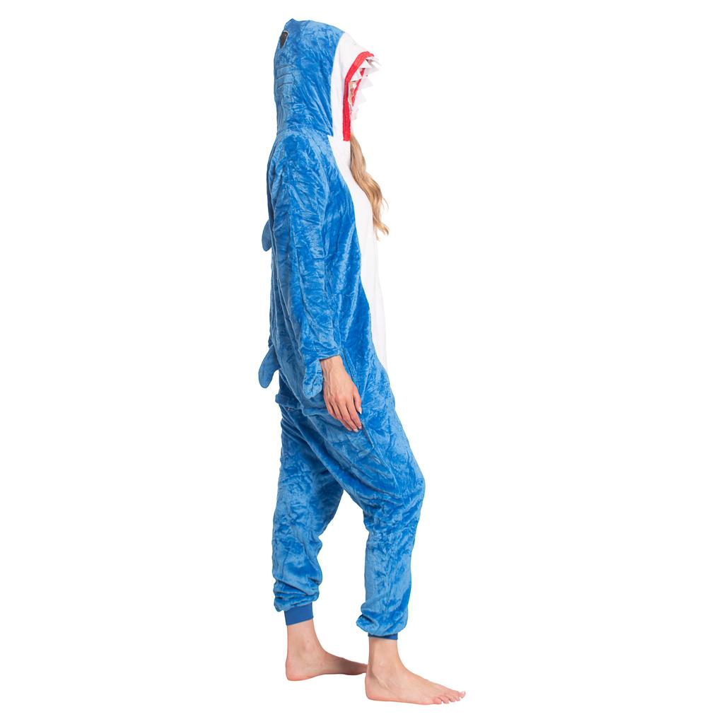 Piżama damska kombinezon kigurumi onesie kostium niebieski rekin 165-175 l