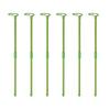 6 Pcs Plant Support Stakes Extendable Support Stakes Orchid Sticks with Ring Clips for Indoor Outdoor Plant Tomato Vegetables Monstera