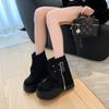 Fashion Ankle Boots for Women New Winter Autumn 6CM Motorcycle Boots Thick Heels Platform Suede Leather Sneakers Short Boots Mujer Botas