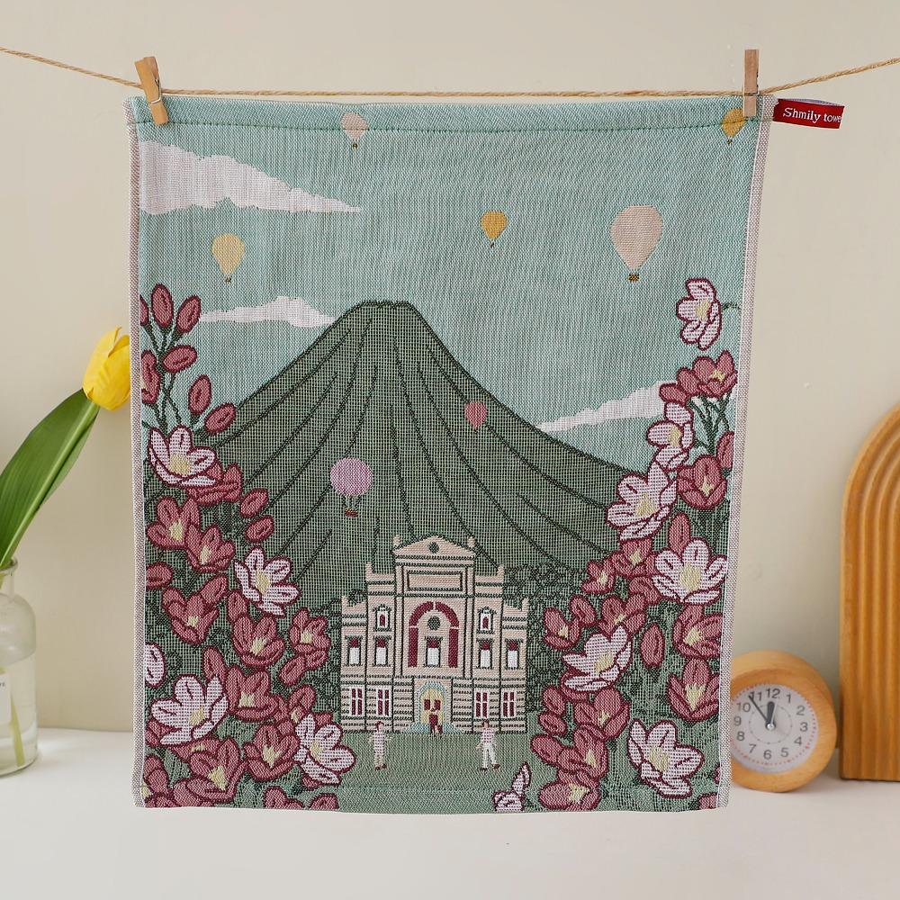 High Quality 34x40cm Large Hand Towel Quick Dry Decorative Pure Cotton Dish Cloth 4 Layer Cotton Gauze Tea Towel Home Restaurant
