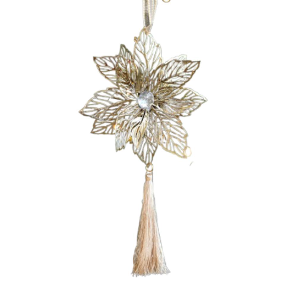 

Silver Gold Christmas Snowflakes Pendants Exquisite Xmas Tree Ornaments Party Festival Favors Style 6