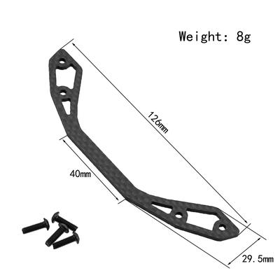 Carbon Fiber Bumper Bracket Replacement for TAMIYA XV01 XV-01 1/10 Remote Control Car Upgrades