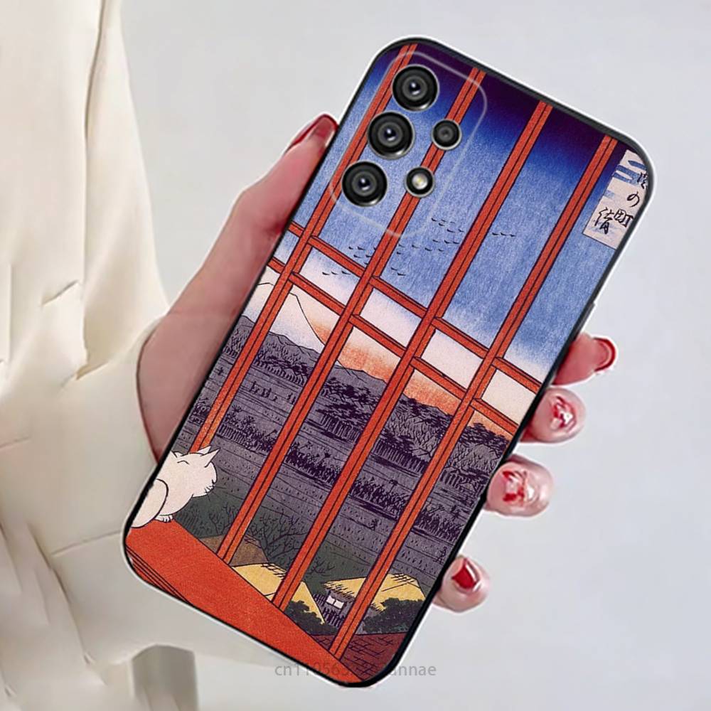 Japan Style Ukiyo-e New Phone Case For Samsung Galaxy A54,34,24,73,53,52,52S,04S,04E,A72 Cover