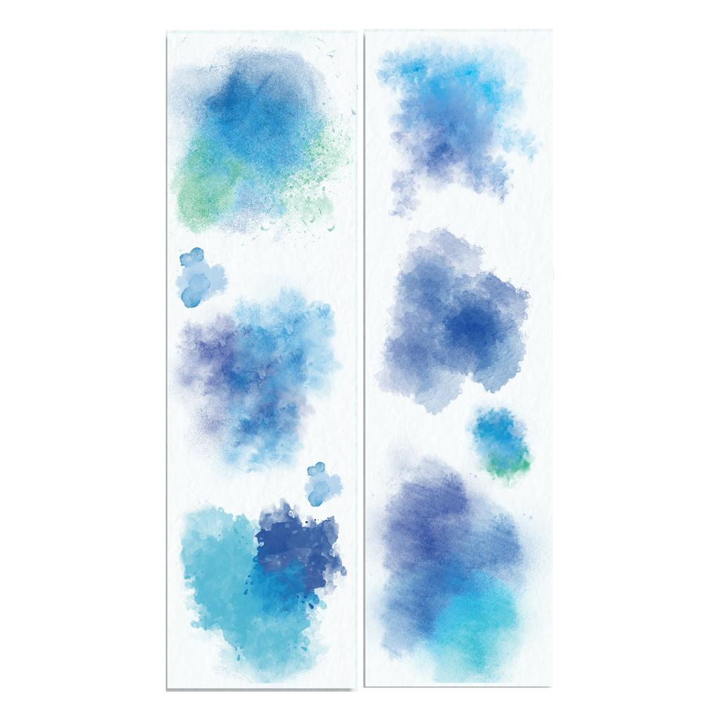 Decorative Tape 50mmX2M Watercolor Scenery Tape Scrapbooking Tape for Scrapbooking Journal Planner Photo Album Wrapping
