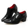 2025 Spring Luxury Brand Pointed Scalp Shoes Men Height Booster Shoe Trend High Quality Work Business Shoes Man Chaussure Hommes