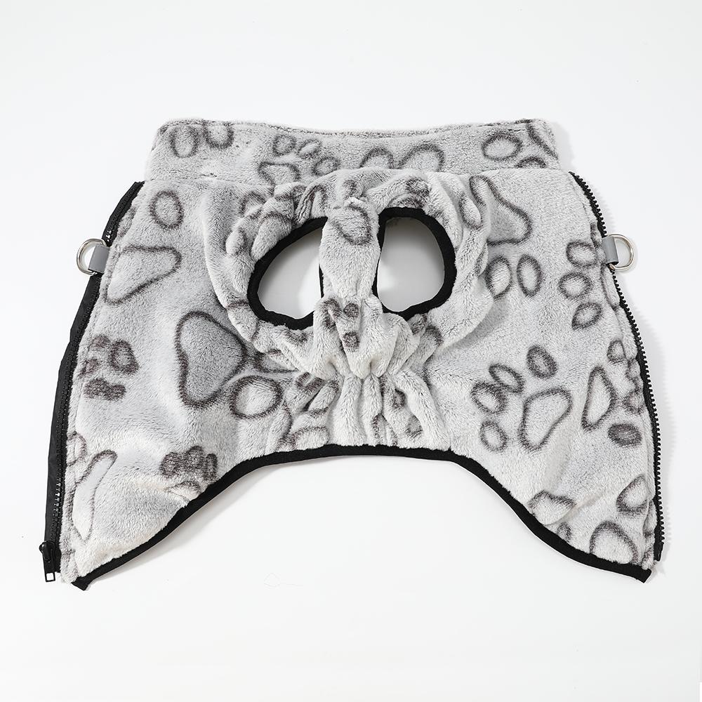 Winter Hundekleidung Weiche Fleece-Bekleidung Für Kleine Katzen Hunde Kostüm Mit D-Ring Reflektierende Haustierjacke Mantel Französische Bulldogge Outfit