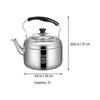 Stainless Steel Whistling Tea Kettle Household Large Water Kettle with Handle hwy