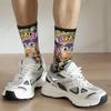 Casual Arale Anime Cute Soccer Socks Dr Slump Polyester Long Socks for Women Men