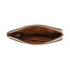 New COACH Corner Zip Canvas With Leather Canvas Bag Mahjong Clutch Wrist Bag Small Size Women's Brown & Khaki Monogram 58035-IMNLJ