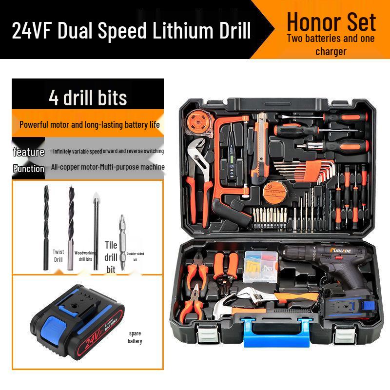 Fureide Electric Drill Set: Multi-Function Hand Toolkit for Woodworking & Repairs