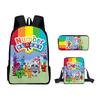 Digital building block backpack, animation primaryschool third and fourth grades light burden reduction, primary and secondary school students storage