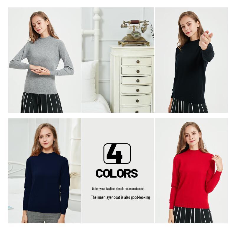 Hengyuanxiang Women's Anti-static Wool Sweater