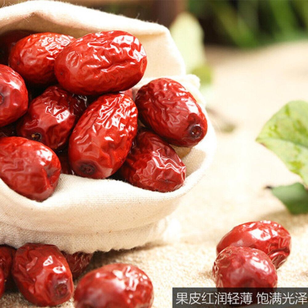 500g Organic Chinese Red Dates Natural Sun-Dried Healthy Superfood