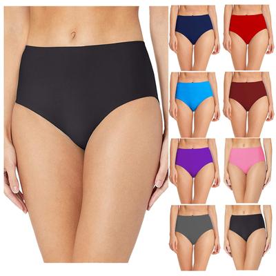 Dámské plavky, vysoký pas, Vintage Basic Style, Plné pokrytí Bikiny Split Plavky Kalhotky Plavky