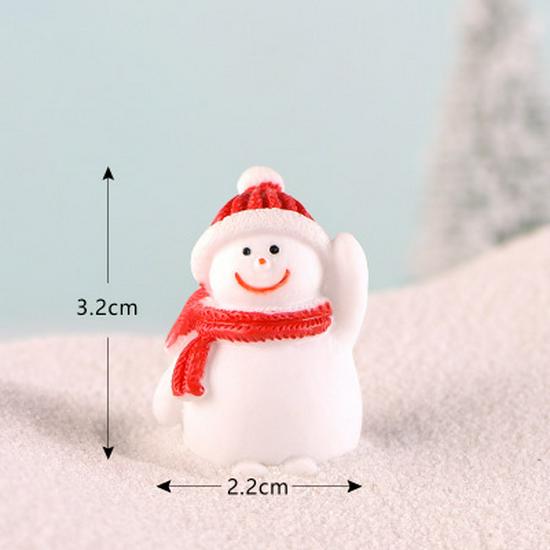 Ornements de Noël à faire soi-même: Mini Figurines & Décorations de Bureau - Poupées Père Noël & Bonhomme de Neige