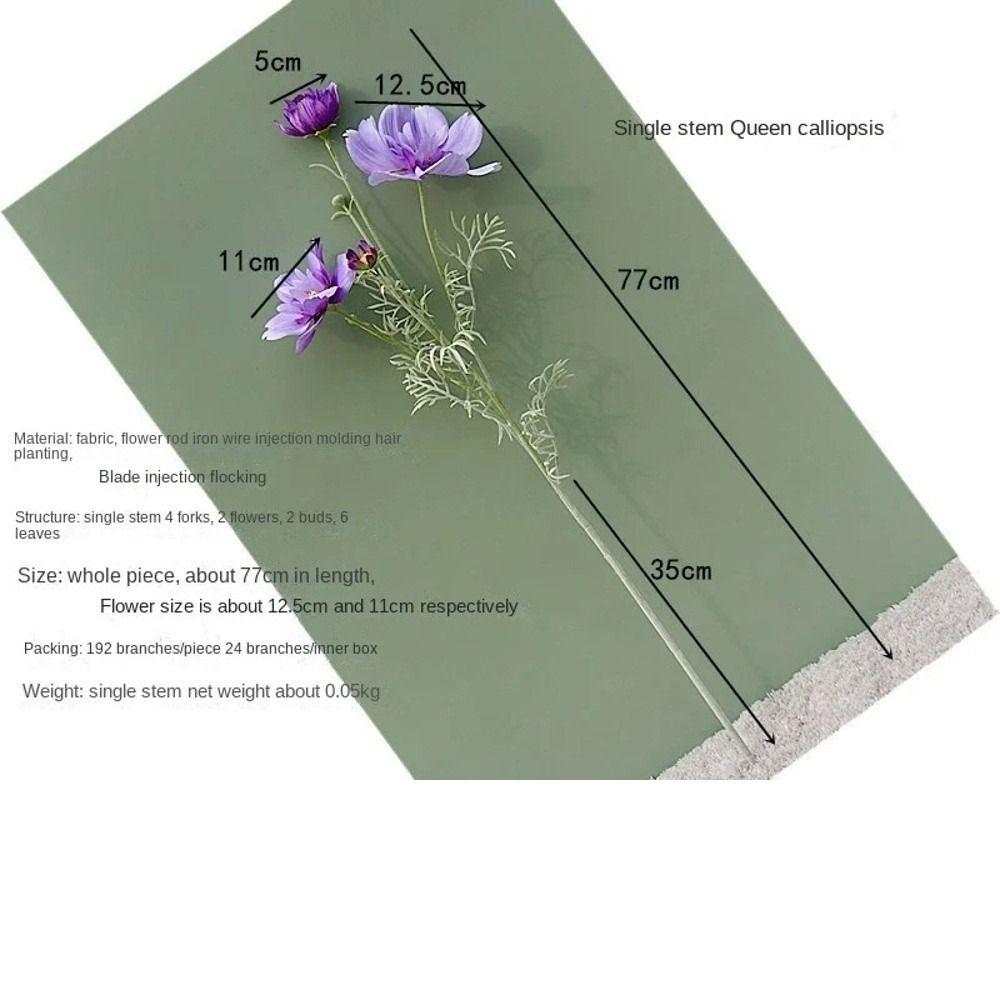 77CM Length Artificial Cosmos Flower Branch Elegant Design Fake Flowers  Photography Background