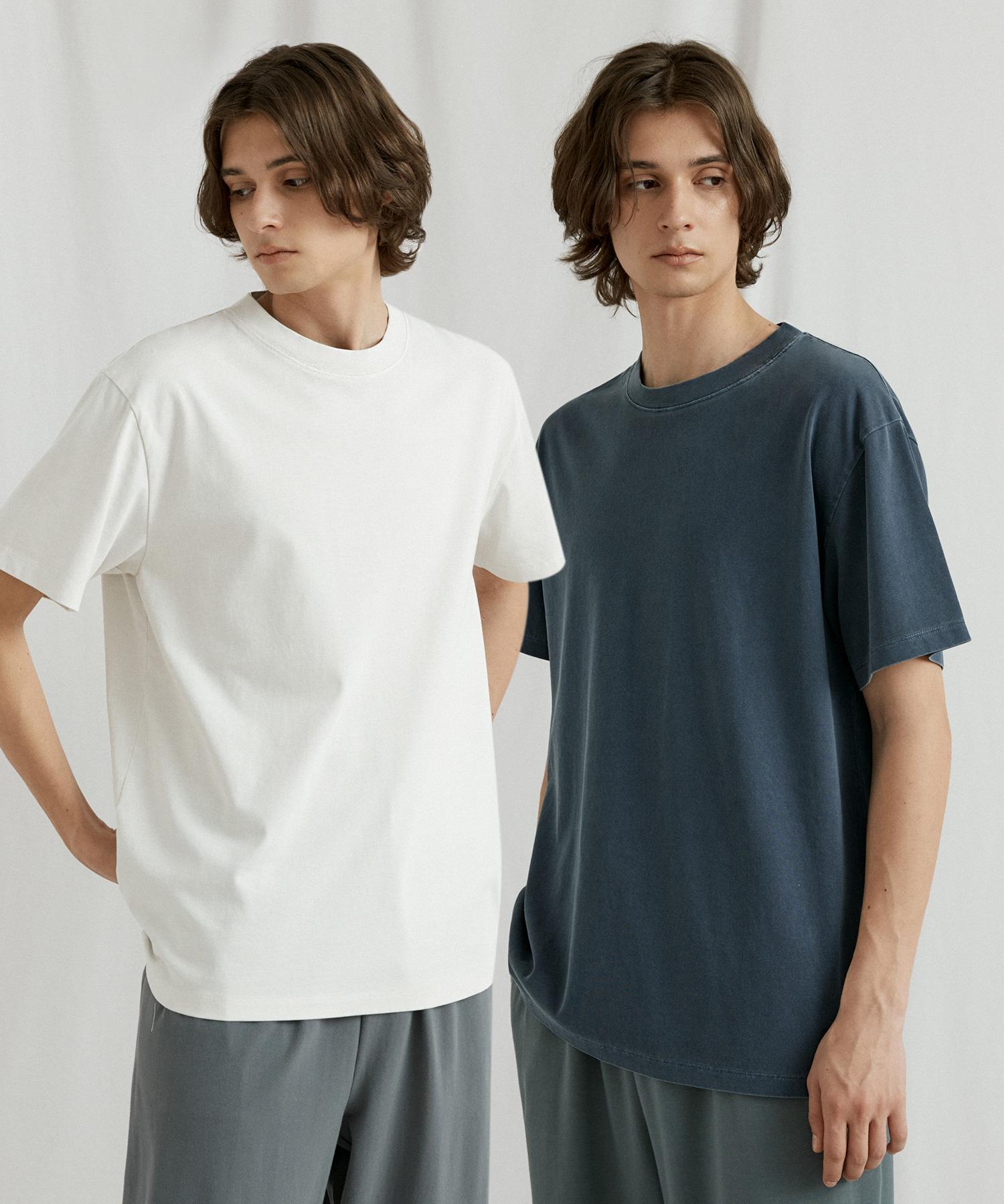 Front To Line [2Pack] Suka Washed Half Sleeve T-Shirt Light Gray/Light Gray/M