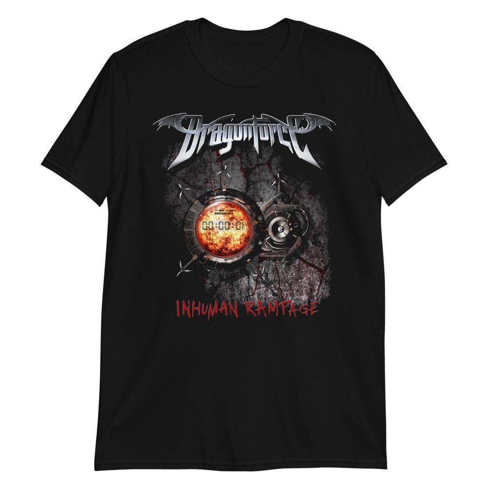 DragonForce Band Inhuman Rampage Baumwolle Schwarz Alle Größen T-Shirt JU474