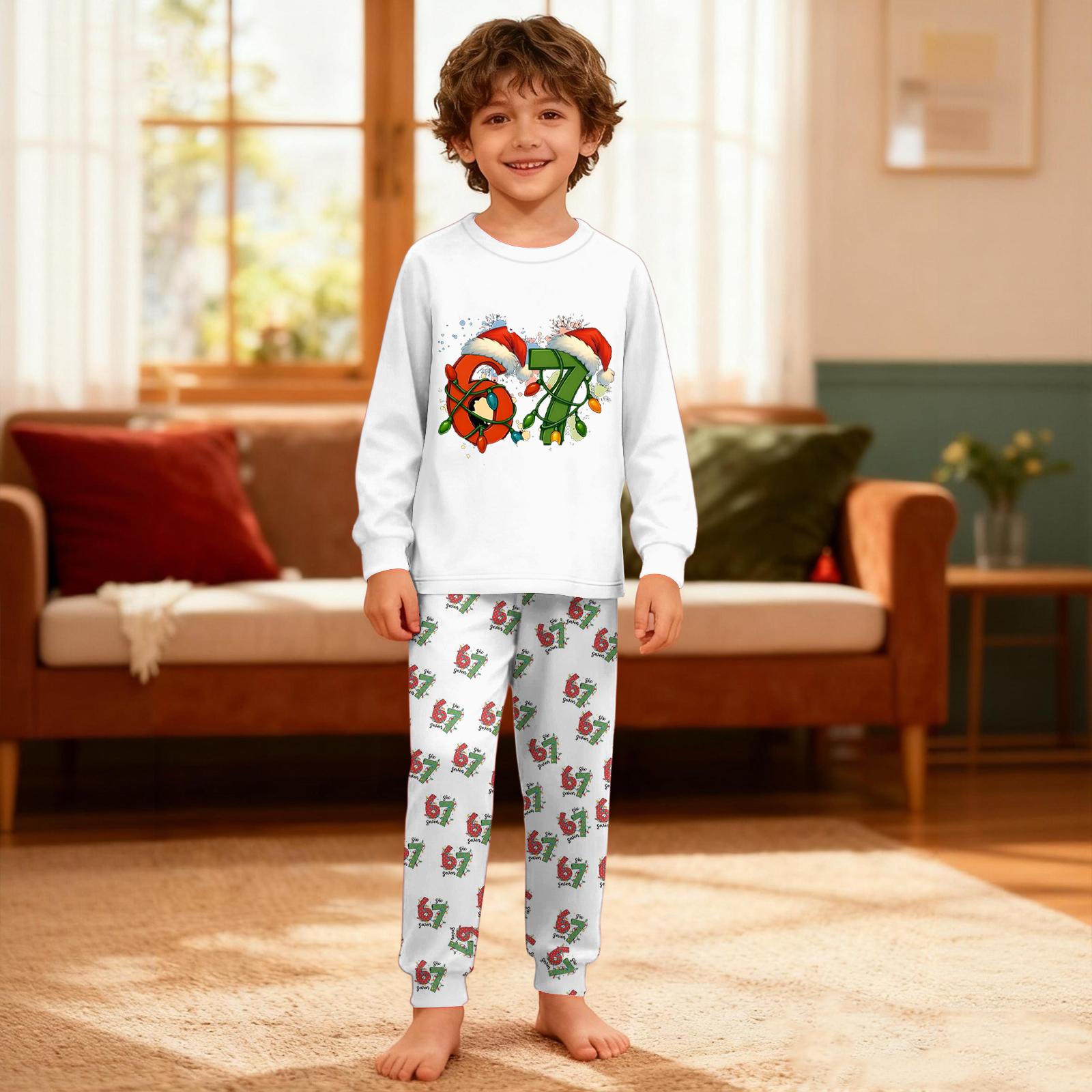 

Children s Set - Boy And Girl Printed Thin Two-Piece Set With Long Sleeves And Pants 110