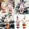 Enchanting Santa Skiing Display Portable Santa Skier Doll Festival Hanging Decorations for Celebration