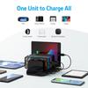 Unitek 2023 USB Charging 10 Desktop Charging PSE 10 Devices Simultaneously Smart Supports Multiple Adjustable Convenient Black Station, Ports,