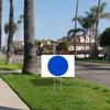 White Background With Blue Dots Courtyard Signboard Blue Wave Outdoor Large Double-sided Printing