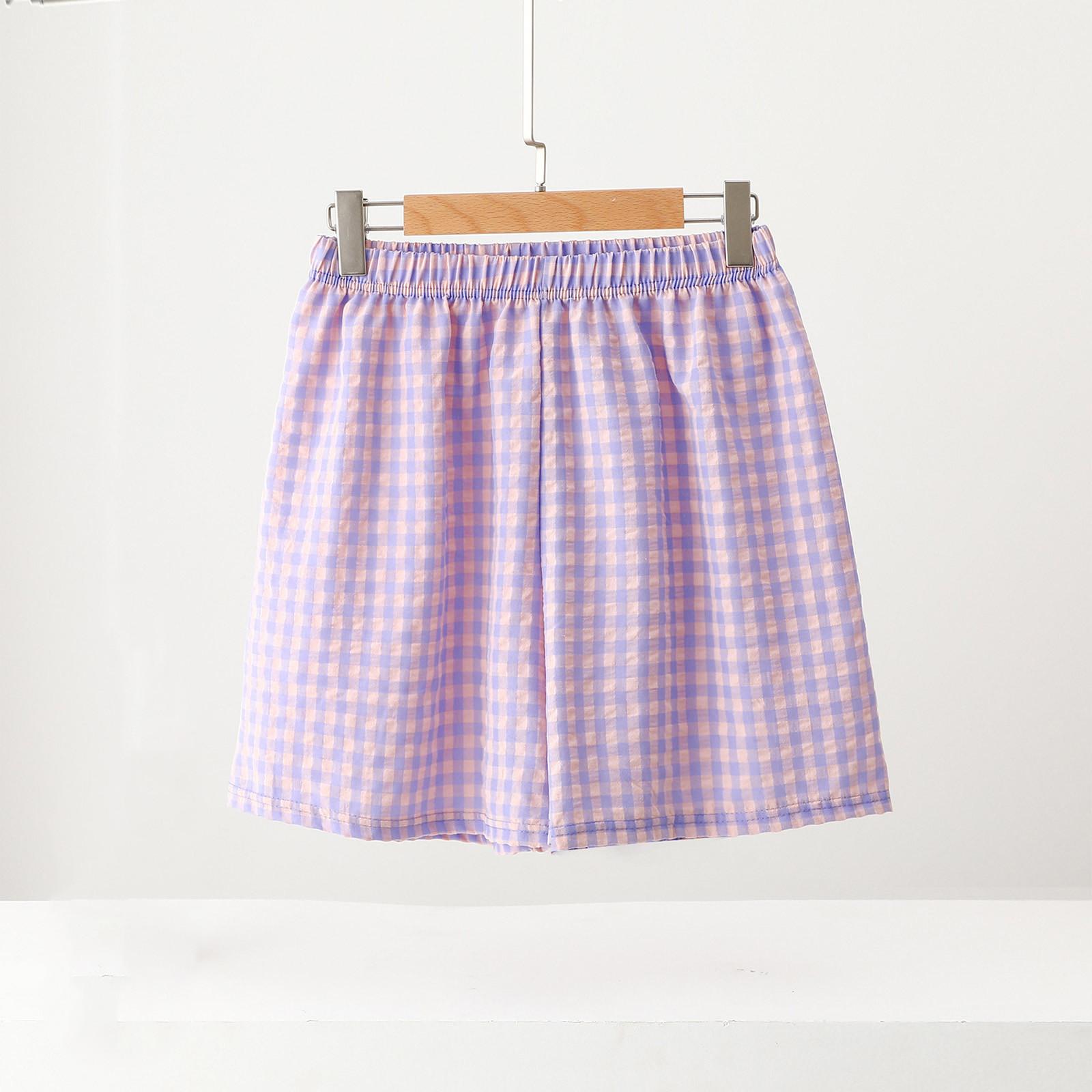 

Подростковые шорты из мягкого хлопкового льна с карманами, мягкие застежки на пуговицы, без молнии, облегающие шорты M фиолетовый