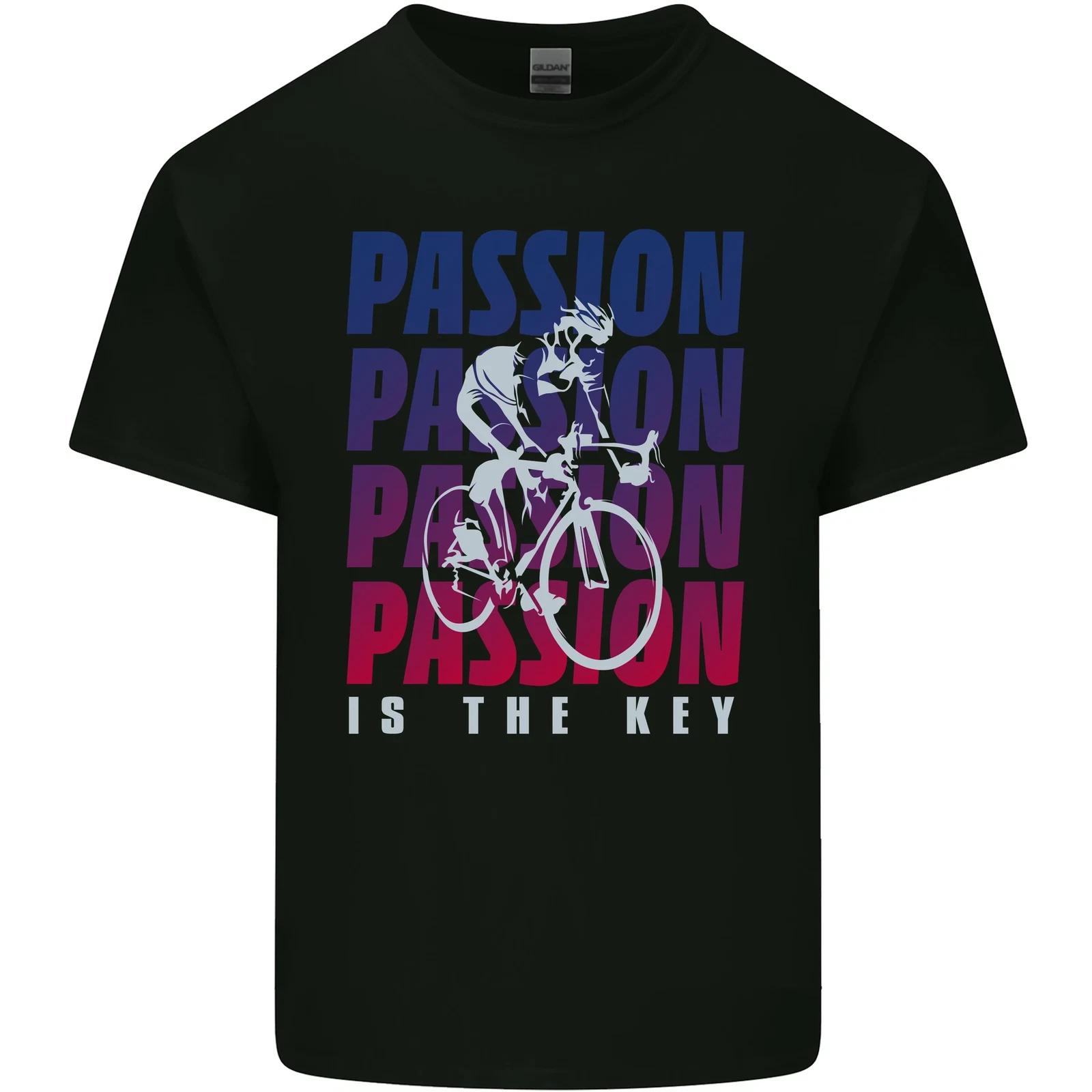 Cycling Passion Is the Key Cyclist Funny Kids T-Shirt Childrens L