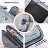 Men's Cool Bionic Tiger Pattern Long Wallet Multi Slot Card Holder Coin Purse